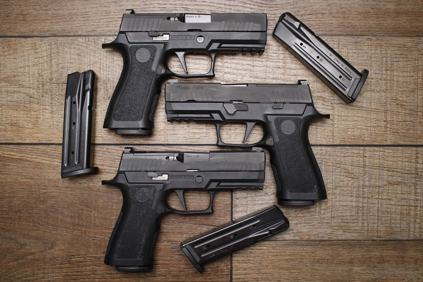 Sig Sauer P320 X Carry 9mm Optic Ready Police Trade-In Pistols with Night Sights (Very Good Condition)