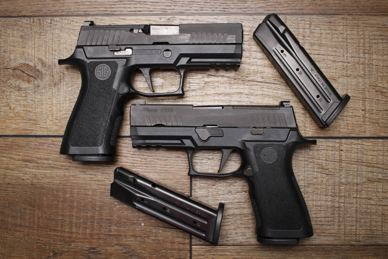 Sig Sauer P320 X Carry 9mm Optic Ready Police Trade-In Pistols with Night Sights (Good Condition)