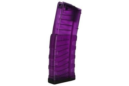 PURPLE TRANSLUCENT AR15 5.56X45 30 RND MAG