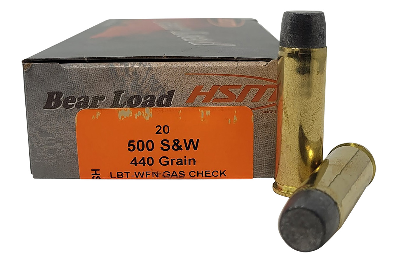 Hsm 500 S&W Mag 440 gr Wide Flat Nose Bear Load 20/Box