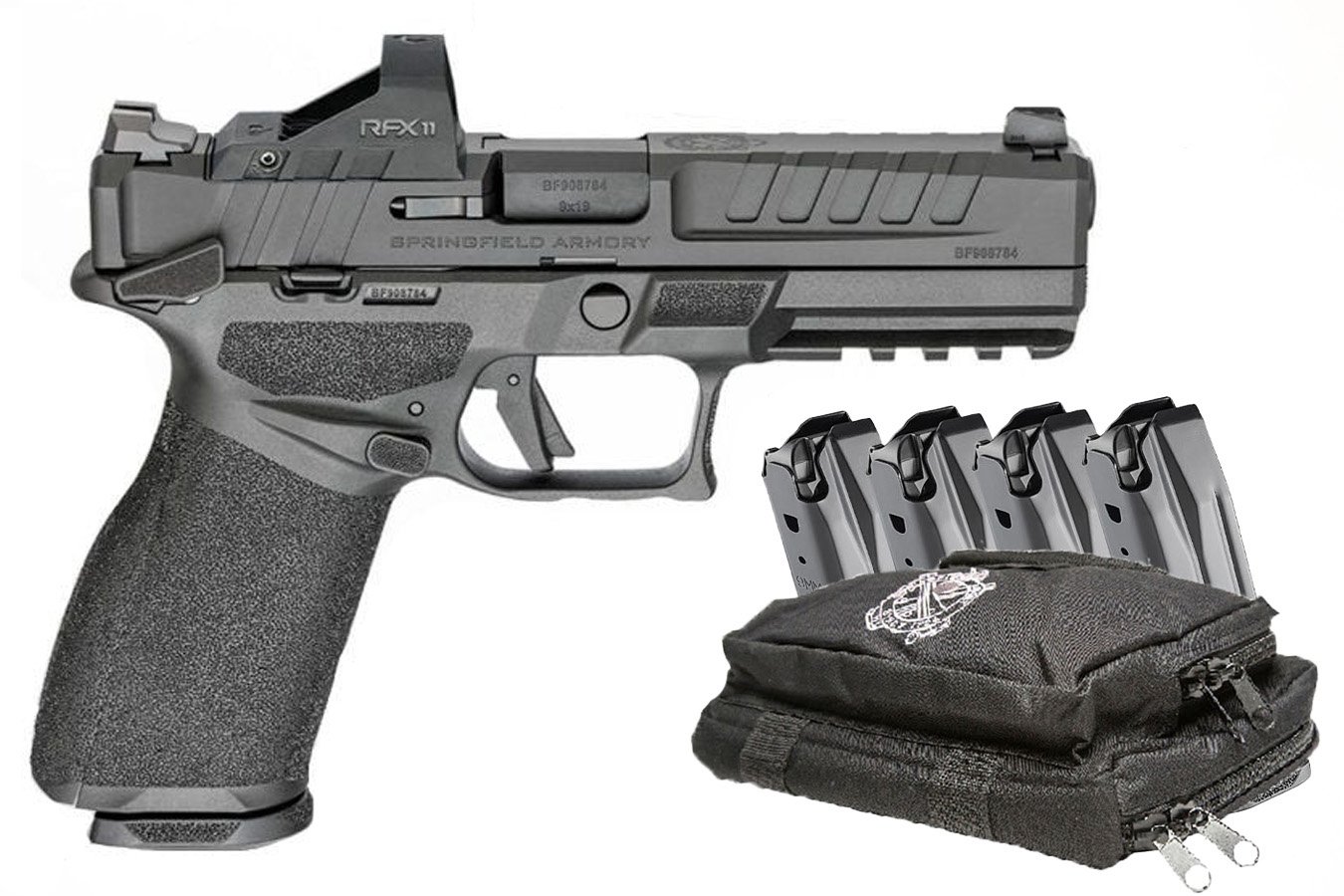 Springfield Echelon 9mm Pistol with Manual Safety, Viridian Green Dot, Five Mags and Range Bag