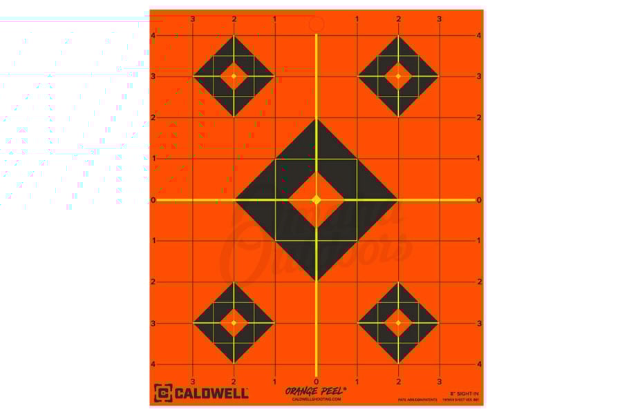 Caldwell Gen 2 Orange Peel Sight In 8 Inch Targets (Pack of 5)