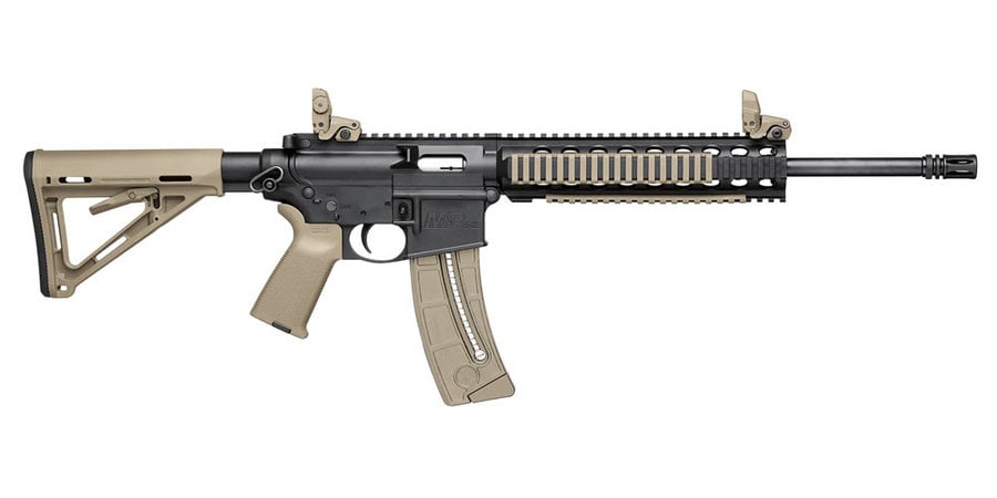 SMITH AND WESSON MP15-22 22LR MAGPUL MOE RIFLE (FDE)