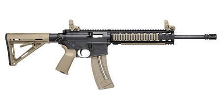 SMITH AND WESSON MP15-22 22 LR FDE Semi-Auto Rimfire Rifle with Magpul MOE Outfits