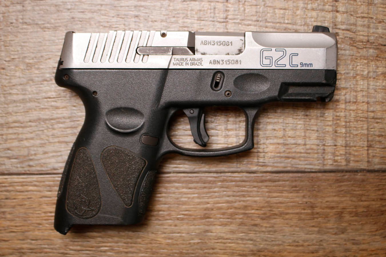 Taurus G2C 9mm Police Trade-In Pistol Missing Rear Sight (No Magazine)