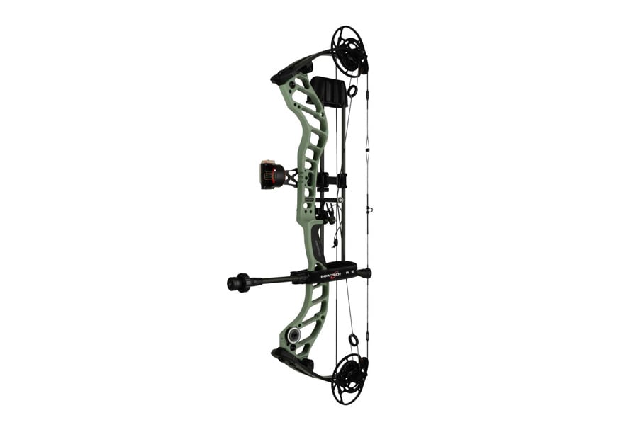 Bowtech Ascend Compound Hunting Bow with DLX Package, Green, 70 lb Draw Weight