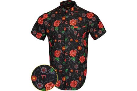 RETRO RIFLE FIESTA BLACK SS BUTTON DOWN SHIRT