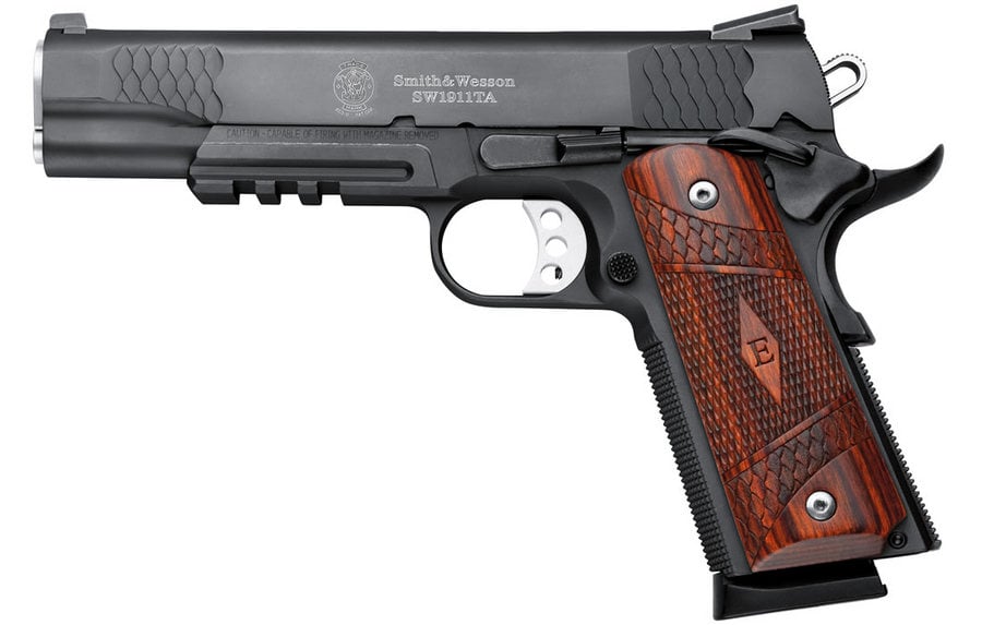 SMITH AND WESSON SW1911TA E-SERIES 45ACP W/ TACTICAL RAIL