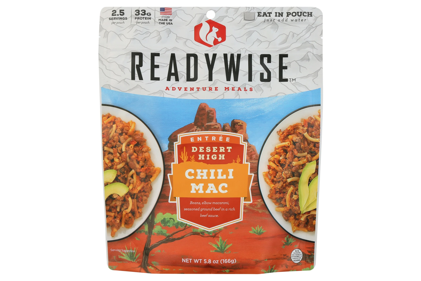 Readywise 5.8 Oz Desert High Chili Mac with Beef