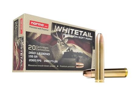 Norma 350 Legend 155 Grain Soft Point Whitetail 20/Box