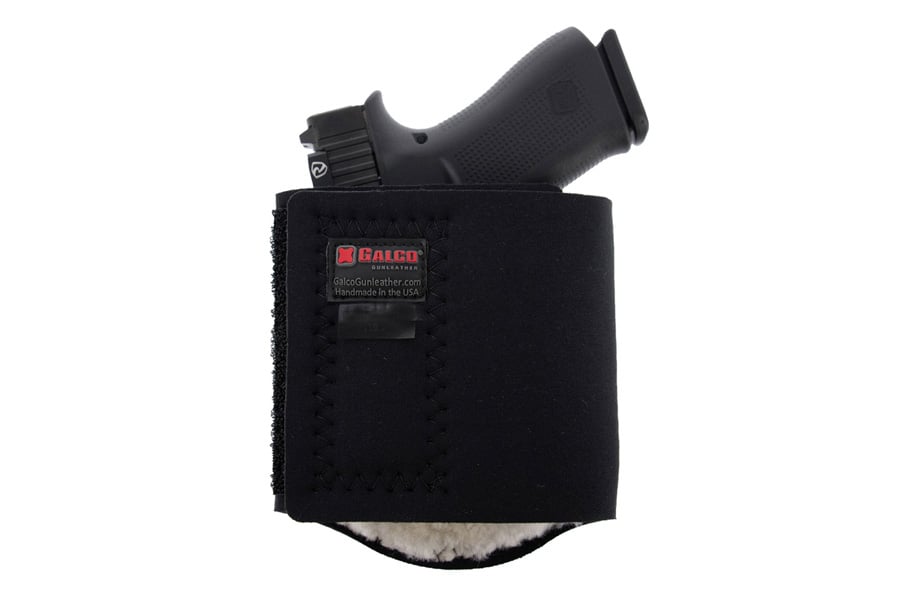 Galco Ankle Glove Right Hand Ankle Holster for Glock 42/Sig Sauer 365, Black