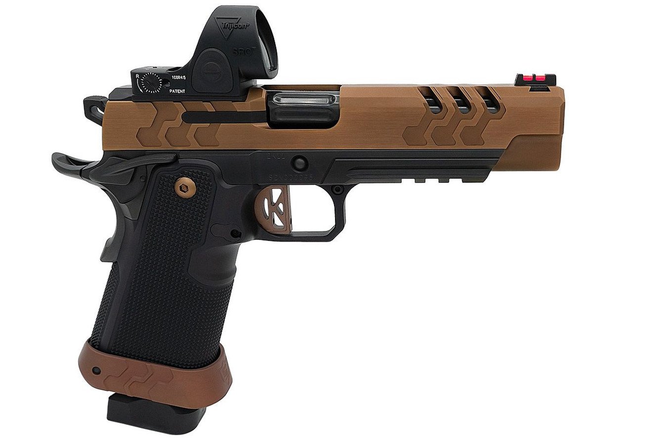 Kimber 2K11 Target 9mm Pistol with Trijicon SRO optic, Coyote Slide and Black Frame