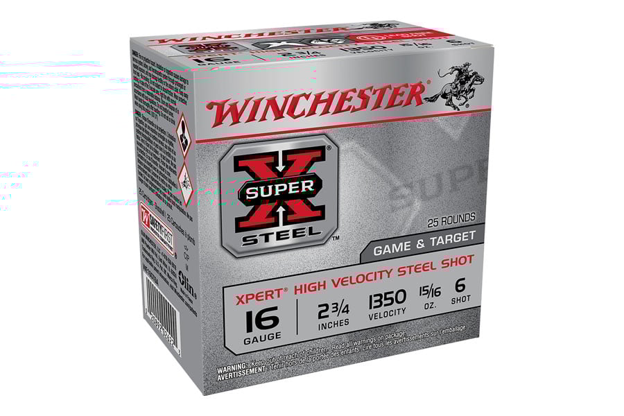 Winchester 16 Gauge 2-3/4 Inch 15/16 Oz 6 Shot Xper Super X 25/Box