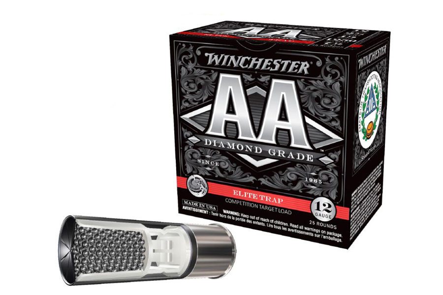 Winchester 12 Gauge 2-3/4 Inch1-1/8 Oz 7.5 Shot AA Diamond Grade Elite Trap 25/Box