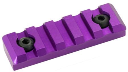 M-LOK 5 SLOT PICATINNY RAIL PURPLE ANODIZED