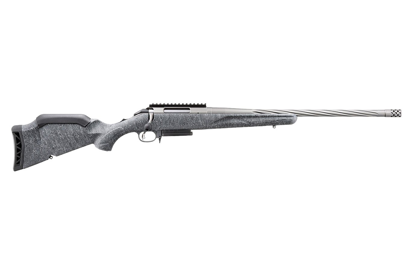 No. 1 Best Selling: RUGER AMERICAN 22 CREEDMOOR GEN II GRAY SPLATTER 20` 5 ROUND