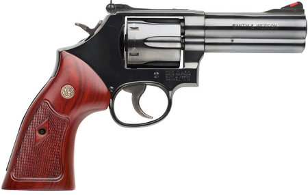 SMITH AND WESSON Model 586 Classic 357 Magnum 4-inch with Wood Grips
