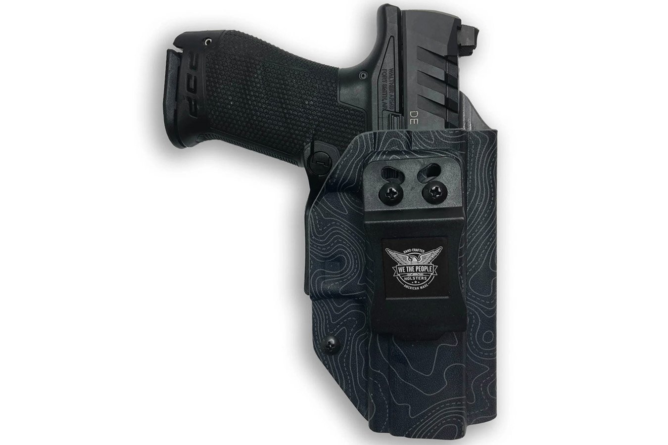 We The People Smith and Wesson M&P Shield X Thumb Safety Inside the Waistband Holster, Gray Topgraphic  Map
