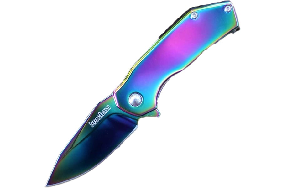 Kershaw Knives Valve Rainbow Stainless Steel 2.25 Inch