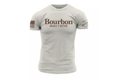 WOMENS BOURBON MAKES IT BETTER SS TEE SAND
