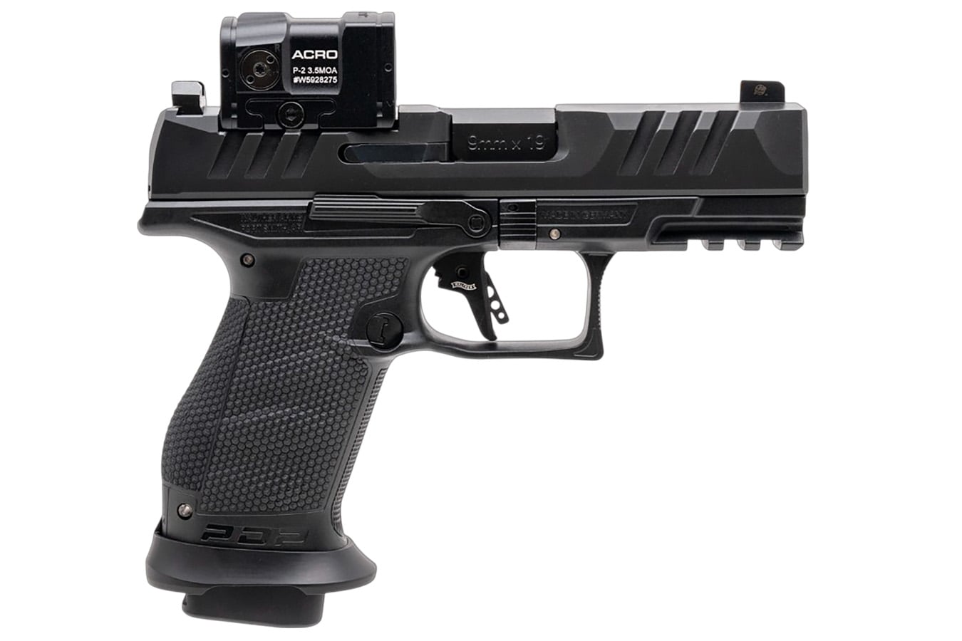 Walther PDP Professional Compact 9mm Optic Ready Pistol with Aimpoint Acro P-2 Red Dot