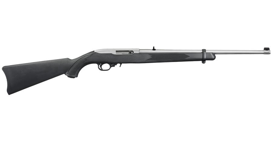 RUGER 10 22 CARBINE 22 LR AUTOLOADING RIFLE WITH SATIN STAINLESS BARREL