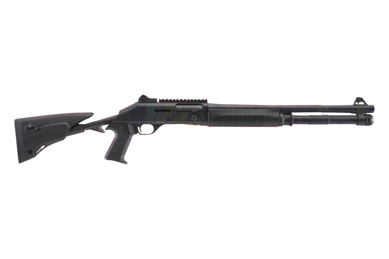 Benelli M4 EXT Tactical 12 Gauge Semi-Auto Shotgun with Black Synthetic Stock and MultiCam Receiver