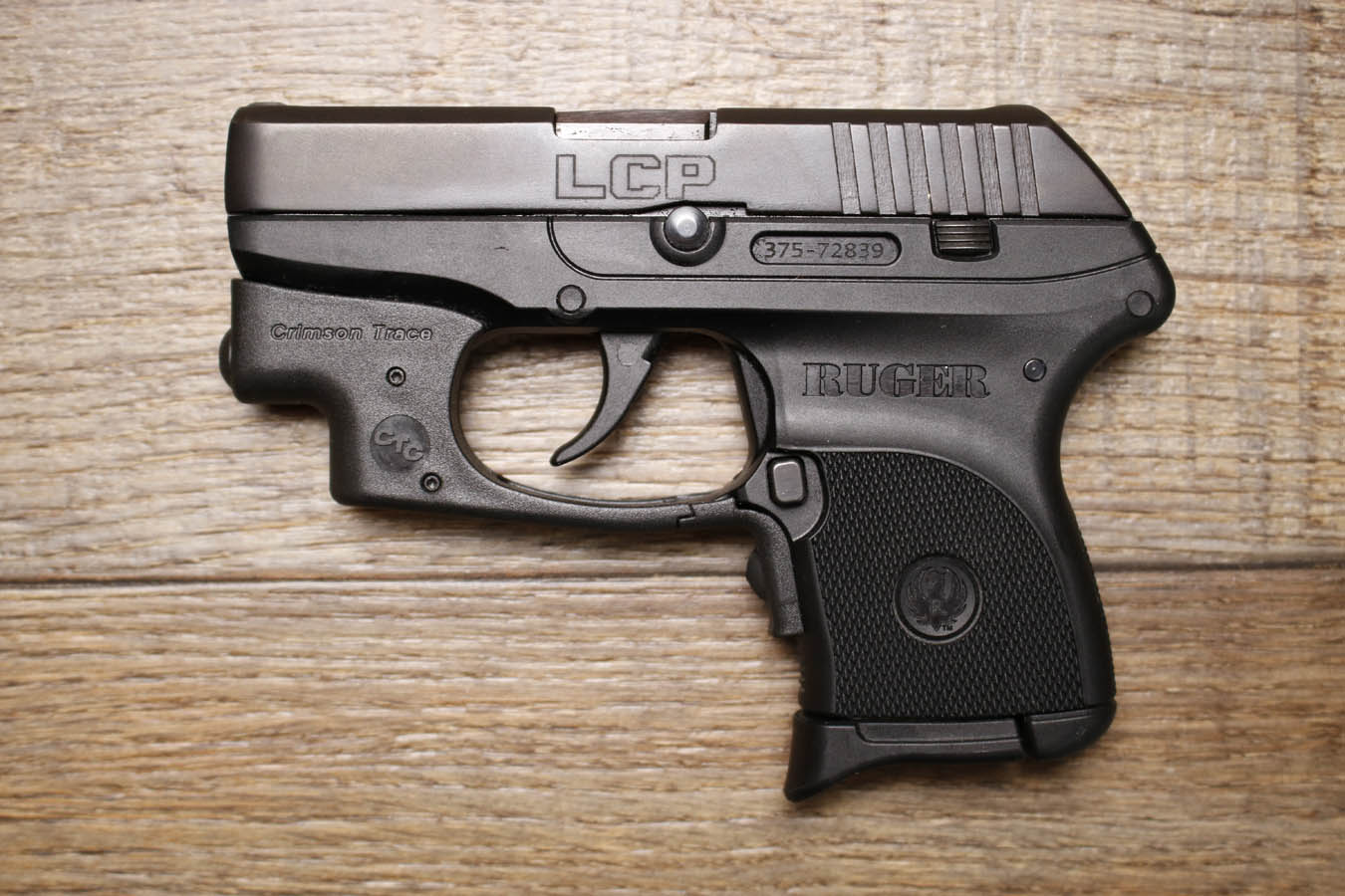 Ruger LCP 380 ACP Police Trade-In Pistol with Crimson Trace Laser