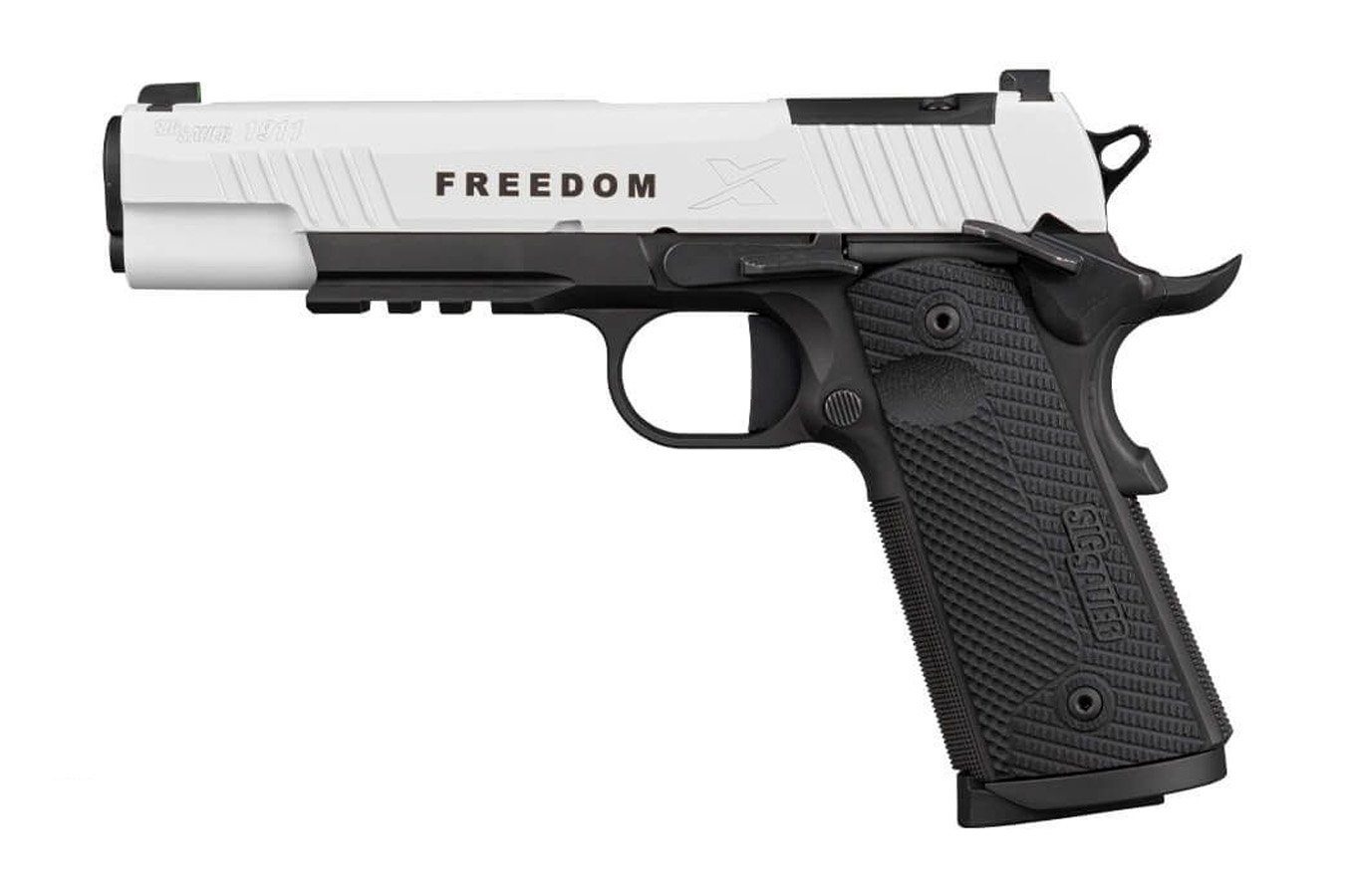 Sig Sauer 1911X 45 ACP TPUSA Limited-Edition Freedom Series Pistol with White Cerakote Finish