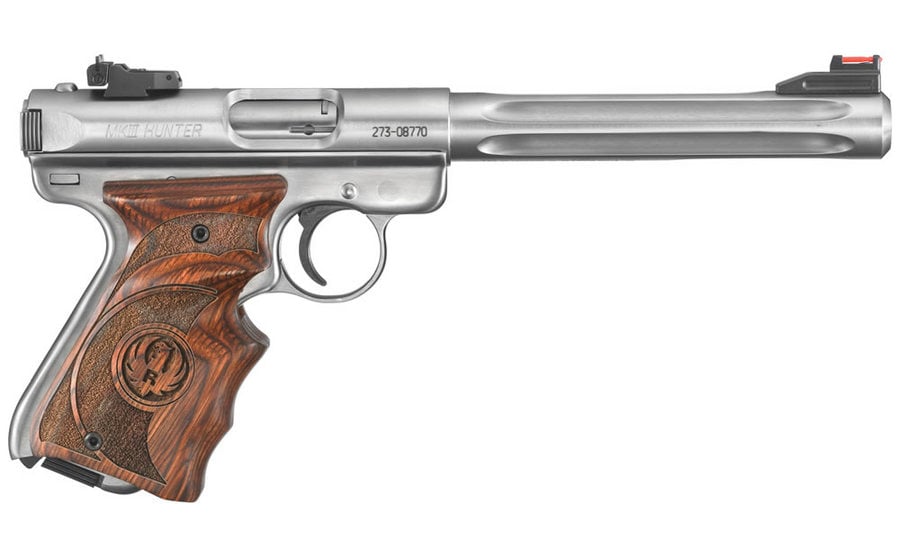 RUGER MARK III HUNTER 22LR W/ WOOD TARGET GRIP