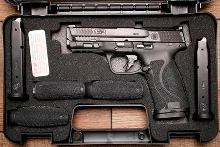 SMITH AND WESSON MP9 M2.0 9MM SBPD MARKING POLICE TRADE-IN (VERY GOOD) CONDITION