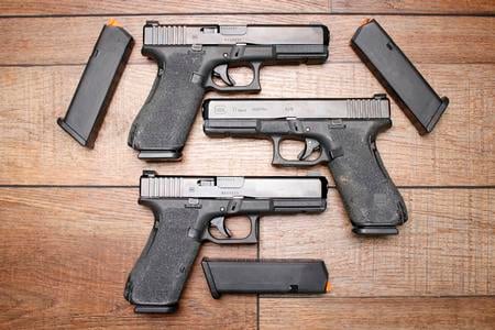 GLOCK 17 GEN5 9MM STIPPLED POLICE TRADE-IN PISTOL (GOOD) NIGHT SIGHTS