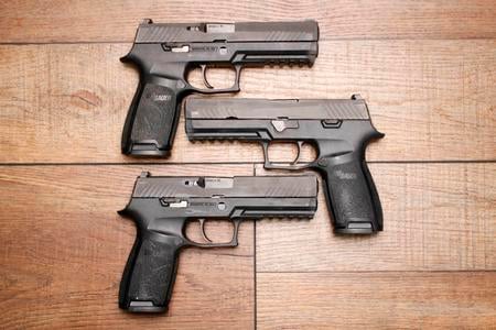 P320 FULL SIZE 9MM 1 MAG NIGHT SIGHTS POLICE TRADE-IN (FAIR) CONDITION