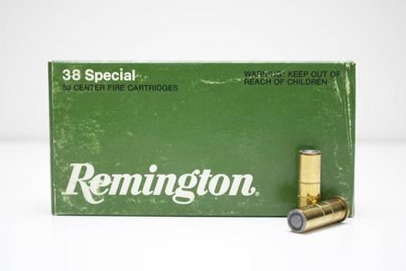 REMINGTON 38 SPECIAL 148 GR LEAD WADCUTTER POLICE TRADE 