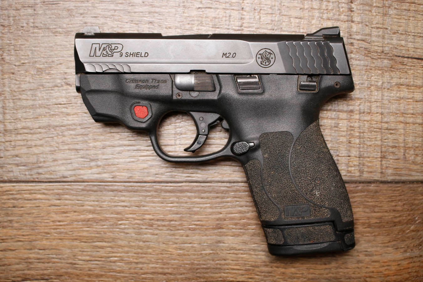 Smith & Wesson M&P9 Shield M2.0 9mm Police Trade-In Pistol with Crimson Trace Laser