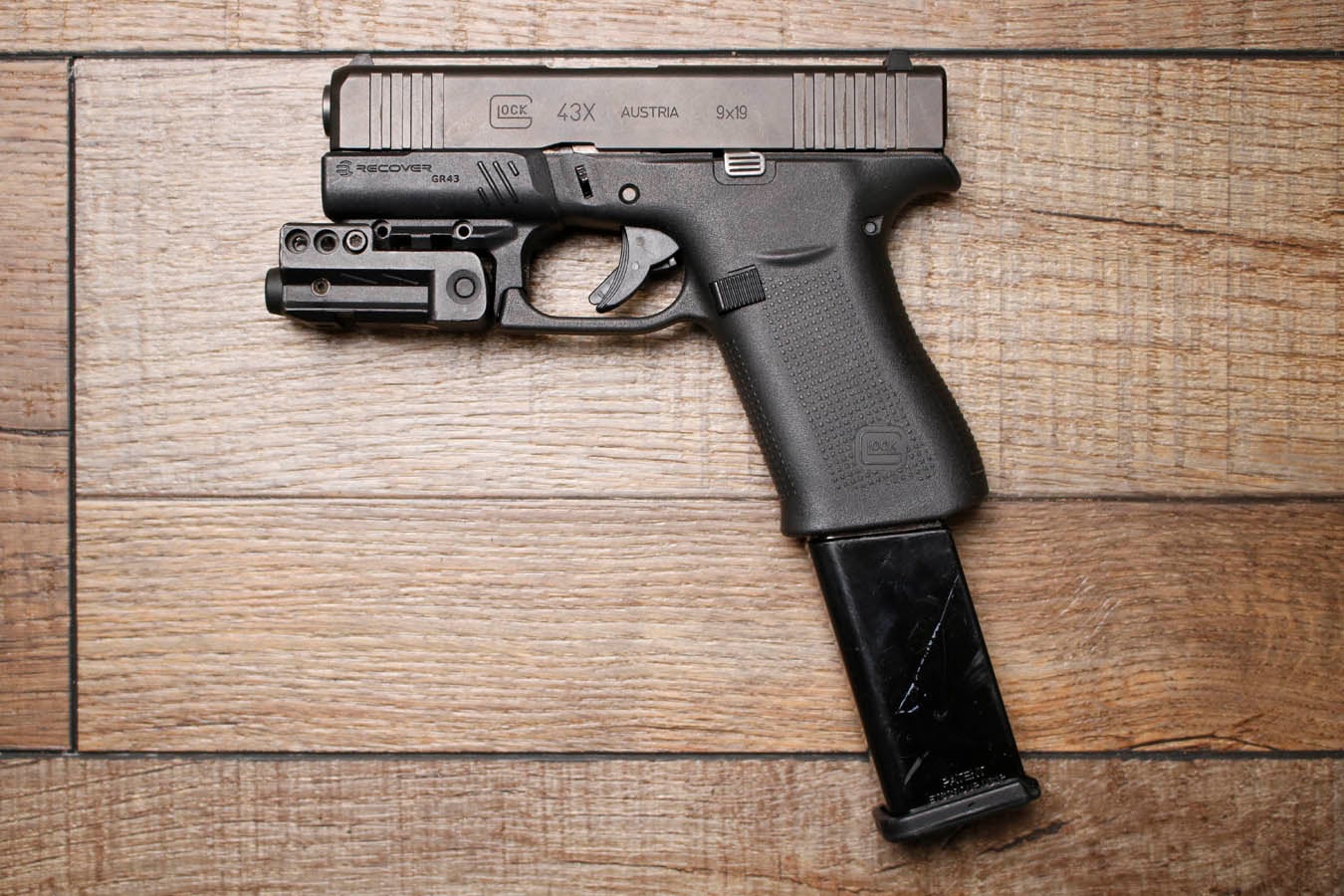 Glock 43X 9mm Police Trade-In Pistol with Laser
