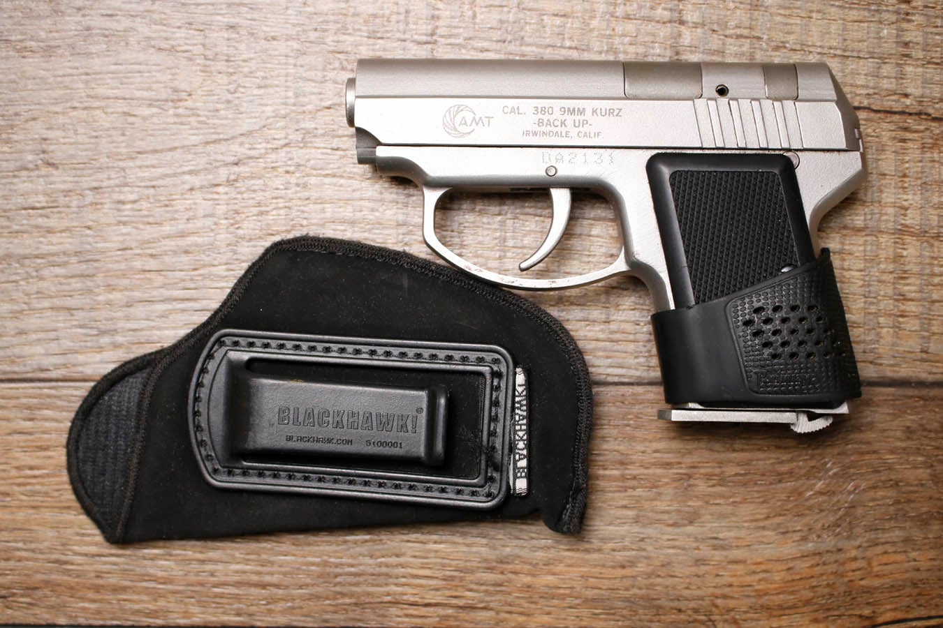 AMT Back Up 380 ACP Police Trade-In Pistol with Holster