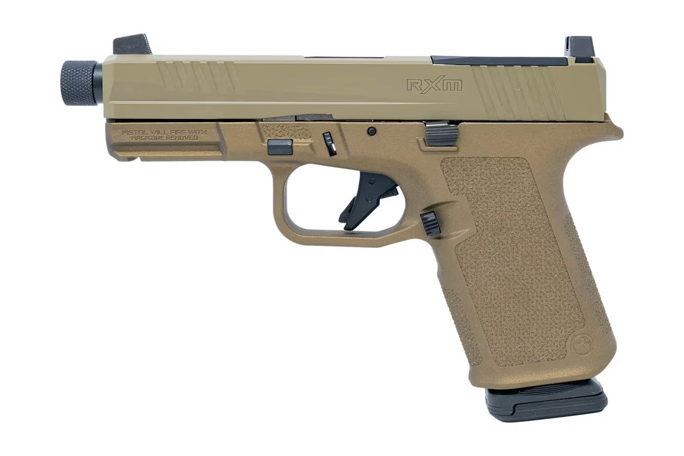 Ruger RXM 9mm Optic Ready Pistol with FDE Finish and Threaded Barrel