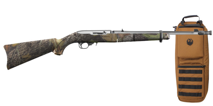 RUGER 10/22 CAMO TAKEDOWN STAINLESS W/ CASE