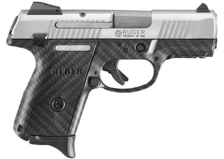 RUGER SR9c Compact 9mm Stainless Centerfire Pistol with Carbon Fiber Frame