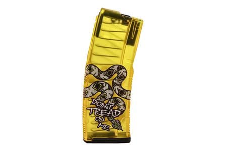 AMEND2 AR15 30RND 5.56MM MOD-C TRANSLUCENT YELLOW DONT TREAD ON ME MAG