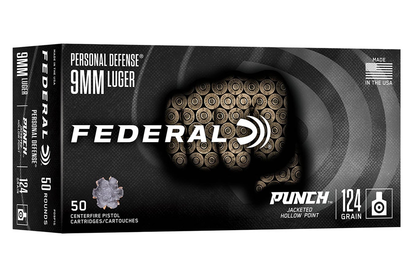FEDERAL AMMUNITION 9MM LUGER, 124 GRAIN, JACKETED HOLLOW POINT
