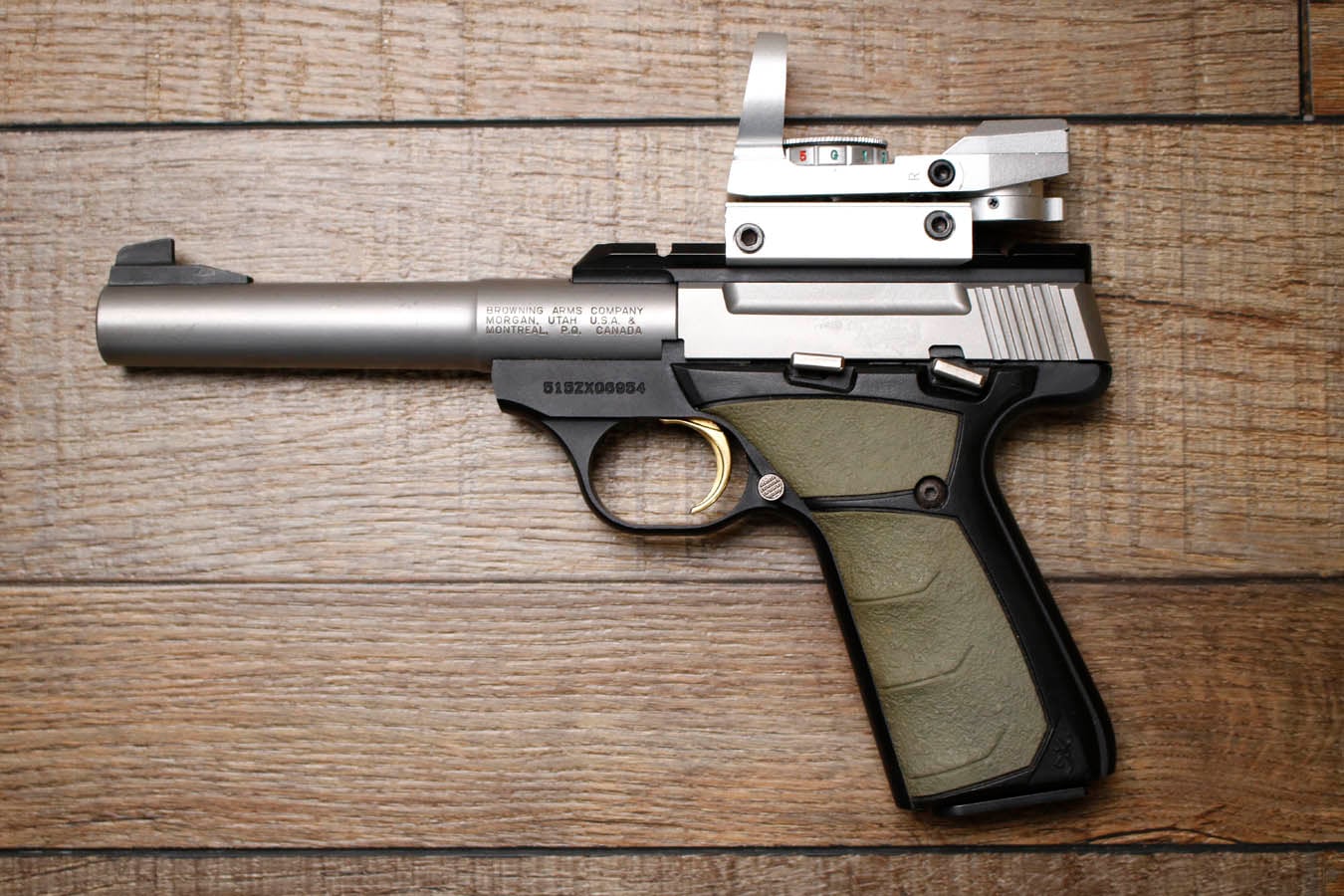 Browning Buck Mark 22 LR Police Trade-In Pistol with Red Dot