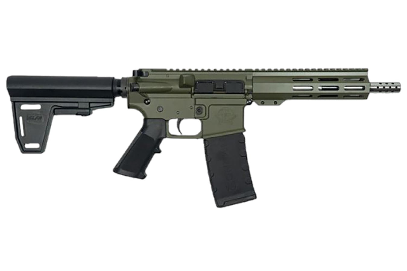 Great Lakes Firearms AR-15 223 Wylde Semi-Auto Tactical Pistol with Black Polymer Pistol Brace