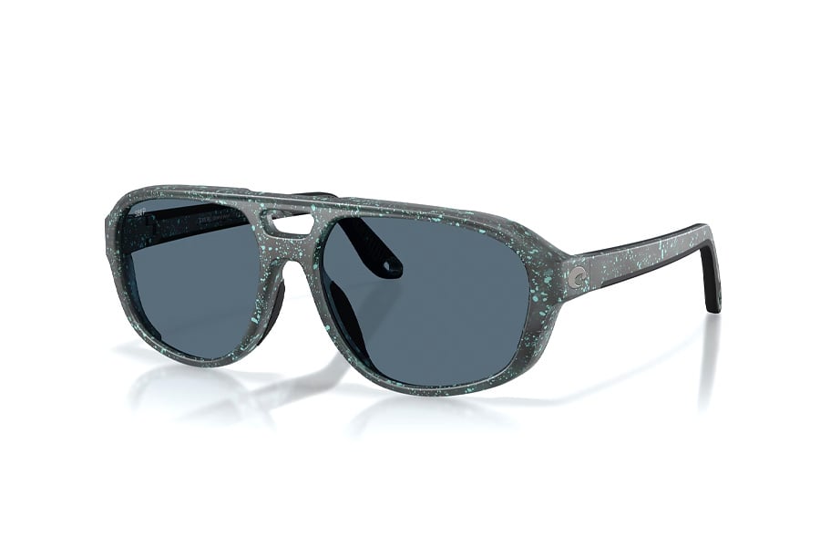 COSTA DEL MAR STREET HEAT MATTE AQUA DRIP WITH GRAY LENSES 