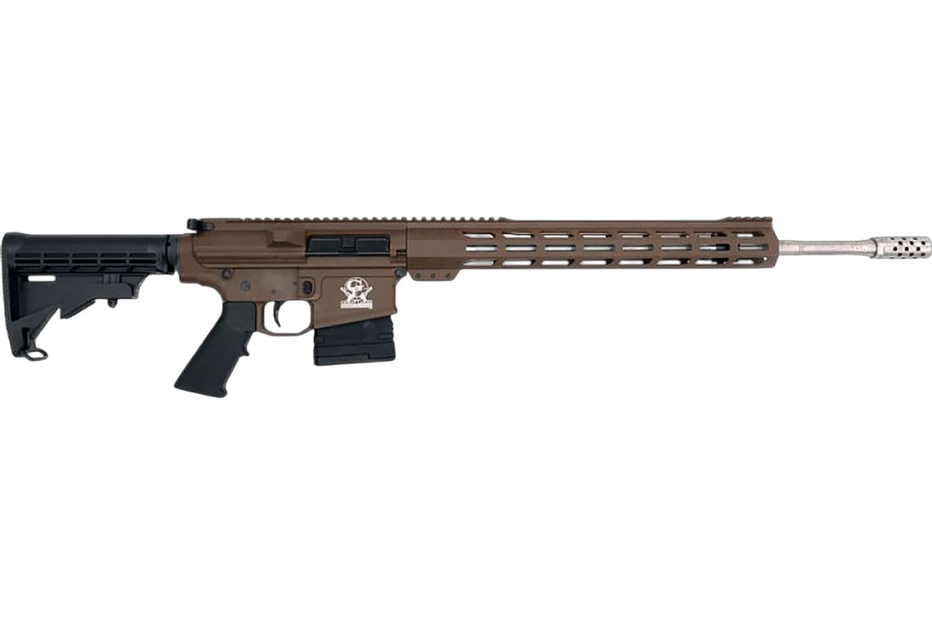Great Lakes Firearms AR-10 6.5 Creedmoor Semi-Auto Rifle with Buck Brown Cerakote Aluminum Receiver