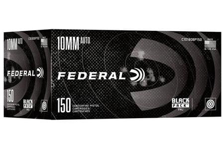 10MM AUTO, 180 GRAIN, FULL METAL JACKET BLACK PACK