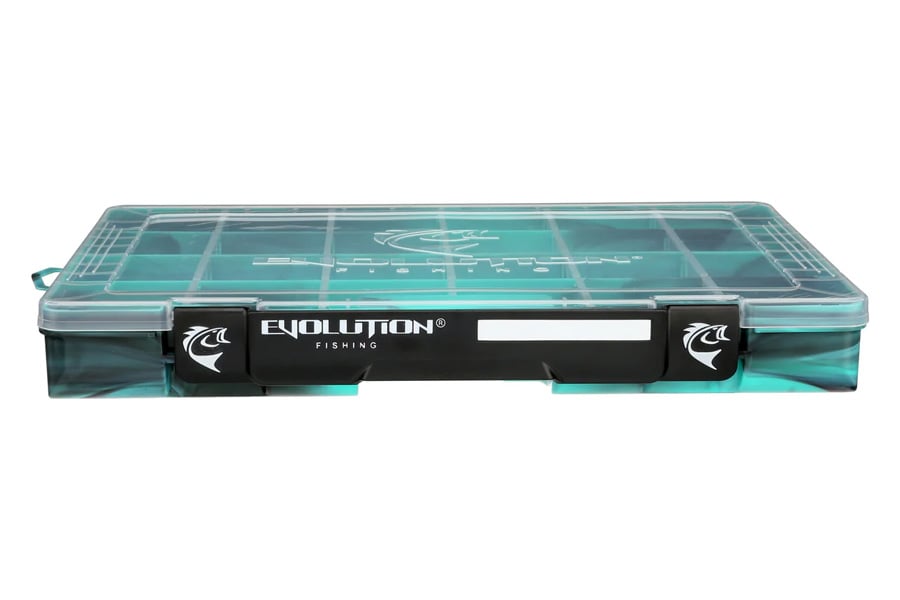 Evolution Outdoors Drift Series 3700 4-Latch Tackle Tray - Seafoam