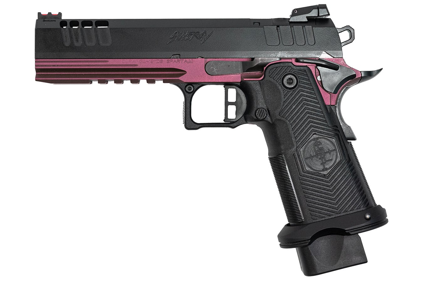 Great Lakes Firearms 1911 DS Synergy 9 mm Semi-Auto Pistol with Black Cherry Cerakote Frame