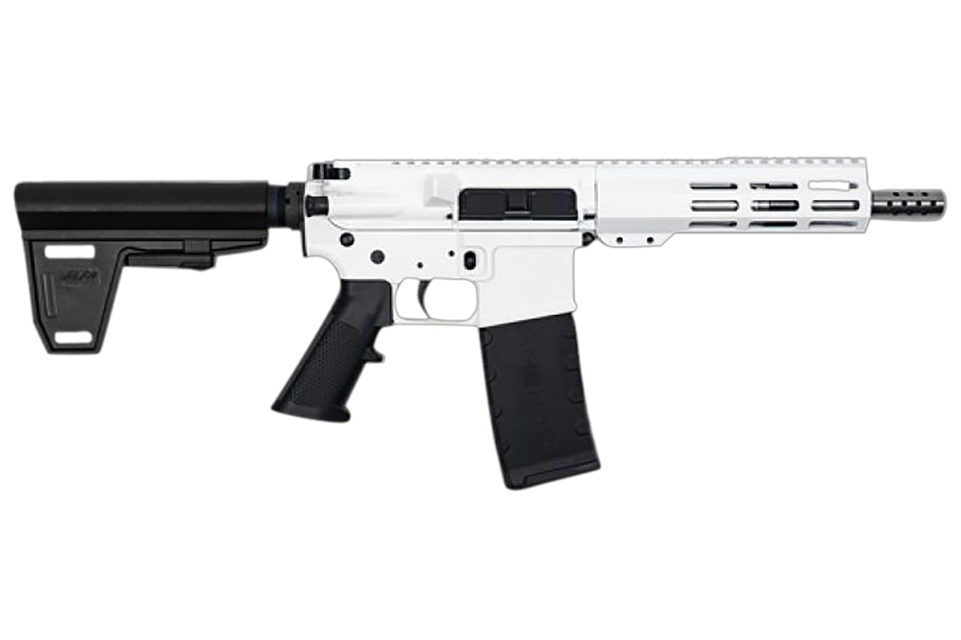 Great Lakes Firearms AR-15 223 Wylde Semi-Auto Pistol with White Cerakote Aluminum Receiver